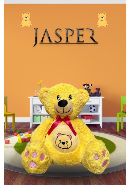 JASPER-03047 Sarı Kalp Göbekli Tatlı AYICIK-45CM
