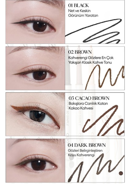 Suya Dayanıklı, İnce Uçlu Göz Kalemi CLIO Sharp So Simple Waterproof Pencil Liner (009 Rose)