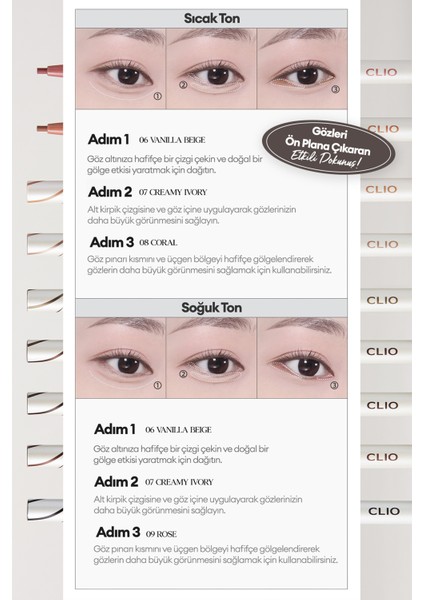 Suya Dayanıklı, İnce Uçlu Göz Kalemi CLIO Sharp So Simple Waterproof Pencil Liner (009 Rose)