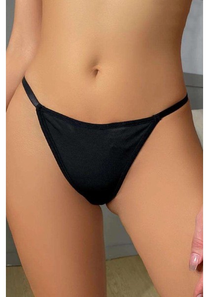 Kadın Iç Giyim Tanga Külot Perfect Fall 222 Siyah - Royaleks