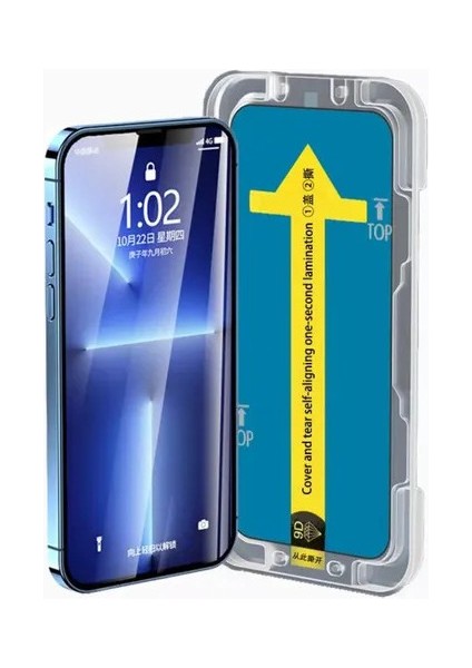 Apple iPhone 14 Anti-Static Nano Kırılmaz Ekran Koruyucu Otomatik Hizalama Kolay Uygulama Aparatlı fiyatları