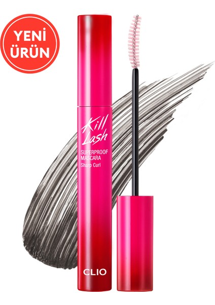 Kalıcı, Kirpikleri Dipten Uca Kıvıran Maskara CLIO Kill Lash Superproof Mascara (010 Sharp Curl)