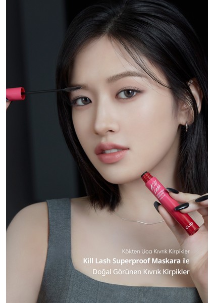 Kalıcı, Kirpikleri Dipten Uca Kıvıran Maskara CLIO Kill Lash Superproof Mascara (010 Sharp Curl)