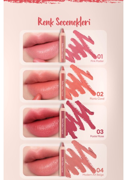 Kremsi,Kalem Şeklinde Renkli Dudak Balmı & Kalemtıraş CLIO Butter Balm Crayon 009 Gentle Cream Peach fiyatları