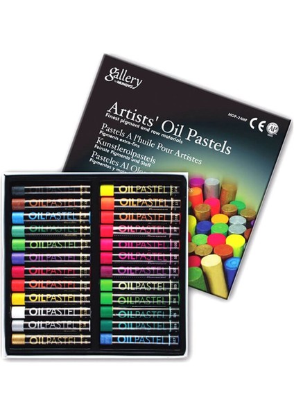 Artists Oil Pastels 12 Metallıc + 12 Fluorescent Colours
