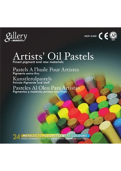 Artists Oil Pastels 12 Metallıc + 12 Fluorescent Colours