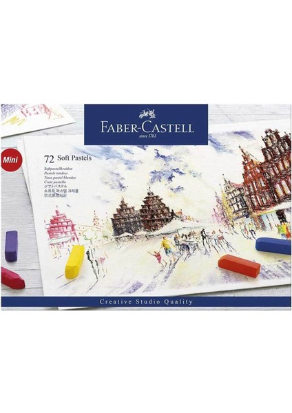 Creative Studio Mini Toz Pastel Boya (Soft) 72 Renk Yarım Boy (5175128272)