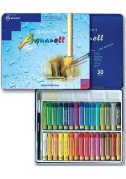 Gallery Aquarel Pastel Boya 30'lu Teneke Kutu