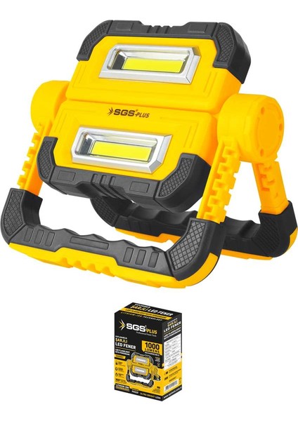 Şarjlı LED Çalışma Lambası-Power Bank 1000 Lümen 3.7 Volt/ 5000 Mah