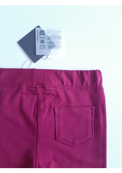 Kız Çocuk Beli Lastikli Pamuklu Esnek Kışlık Kumaş Tayt Pantolon modelleri