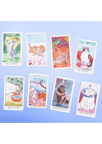 Cat Tarot 78 Cards - Kedi Tarot Kart Destesi