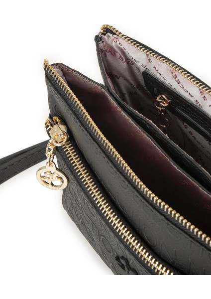 Kadın Çapraz ve Clutch Çanta - Siyah Gofraj modelleri