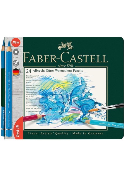 Faber Castell Albrecht Dürer Aquarell Boya Kalemi 24 Renk