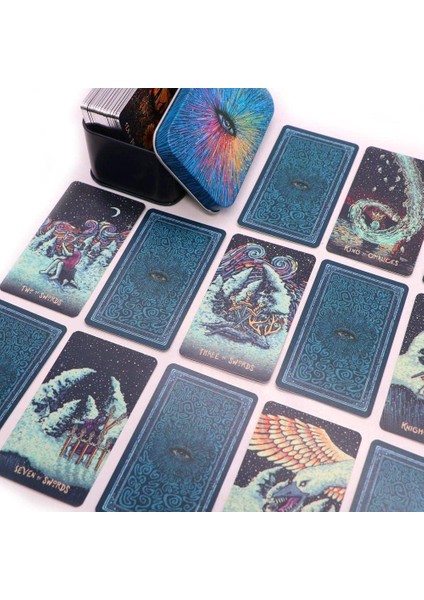 The Prisma Visions Tarot Deck Metal Kutu