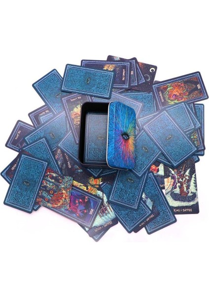 The Prisma Visions Tarot Deck Metal Kutu