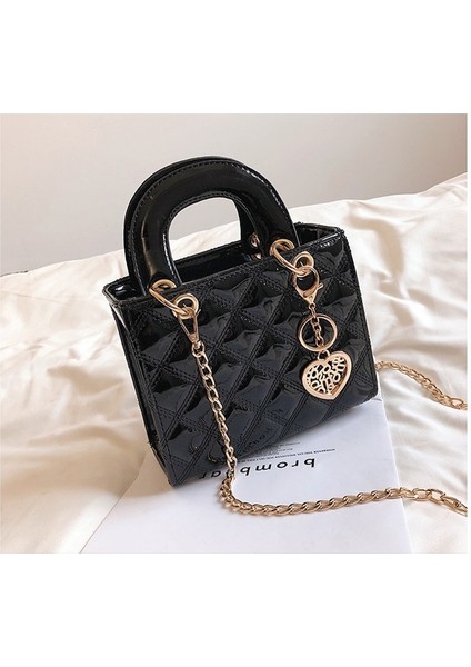 Kadınlar Için Moda Küçük Kare Çanta Crossbody Çanta Eşkenar Dörtgen Omuz Çantası (Yurt Dışından) modelleri