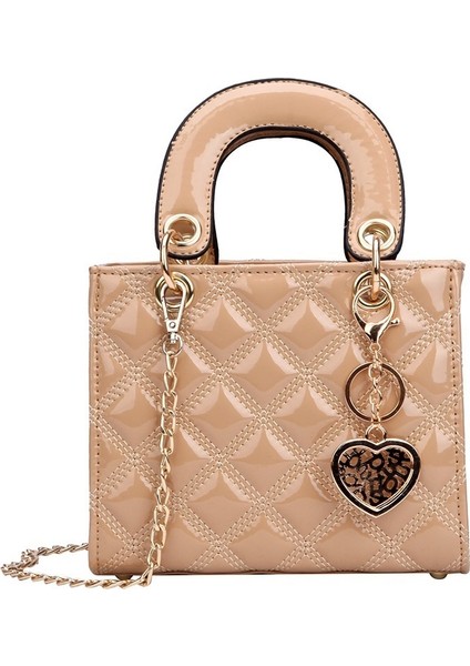 Kadınlar Için Moda Küçük Kare Çanta Crossbody Çanta Eşkenar Dörtgen Omuz Çantası (Yurt Dışından)
