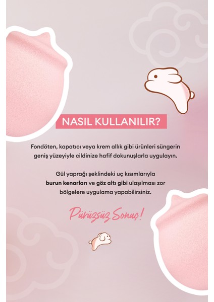 Gül Şeklinde Makyaj Süngeri PERIPERA Rose Puff