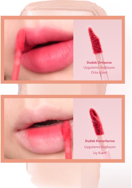 Gün Boyu Kalıcı Pürüzsüz Matlık Sunan Tint PERIPERA Over Blur Tint (001 Warm-Bassador)