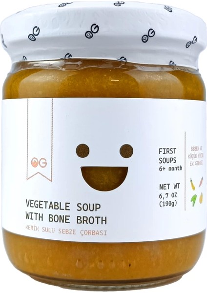 Og Natural Kemik Sulu Sebze Çorbası 190 gr