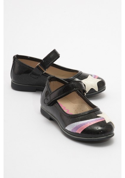 Kız Çocuk Siyah Yıldızlı Günlük Babet fiyatları