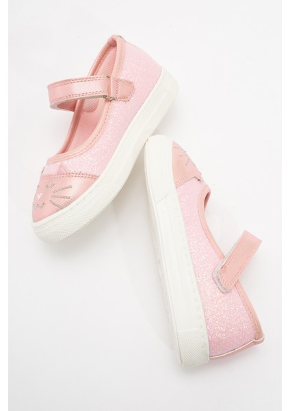 Kız Çocuk Pudra Kedili Günlük Babet fırsatları