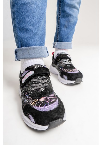 Kız Çocuk Siyah Hakiki Deri Anatomik Günlük Ayakkabı fırsatları