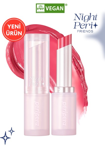 Yoğun Nemlendirme Sunan Vegan Dudak Balmı PERIPERA Ink Mood Glowy Balm (9 Pinkmmelier) (Night Peri)