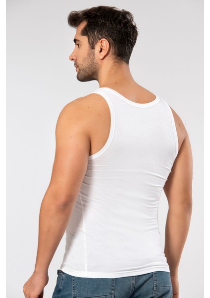 Beyaz Micro Modal Premium Erkek Atlet modelleri