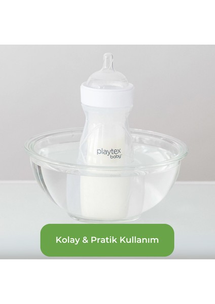 Baby™ Yenidoğan Biberon & Liners® Seti, 236 ml 3+ Ay,orta Akış (3 Adet Biberon + 15 Adet Liners) ve 50 Adet Tek Kullanımlık Anti-Kolik, Sterilize Biberon Torbası, 3+ Ay,