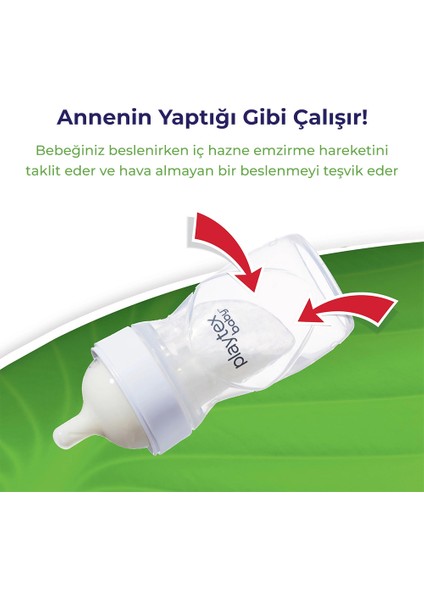 Baby Yenidoğan Biberon Seti, Anti-Kolik, Yavaş Akış, 118ml,5 Liners ve 6'lı Saklama Kapları
