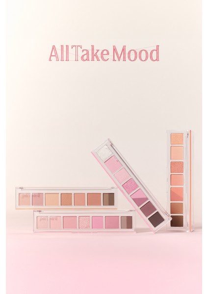 Pigmentli, 5 Farklı Dokulu Far Paleti PERIPERA All Take Mood Palette 003 Can I Call You A Flower
