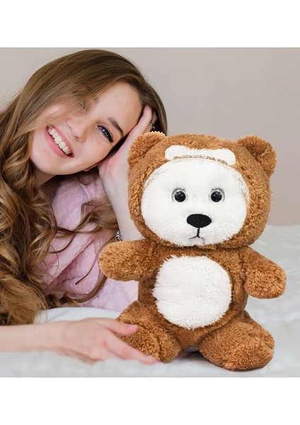 Oyuncak 45 cm Kapşonlu Tatlı Uykumcuk Peluş