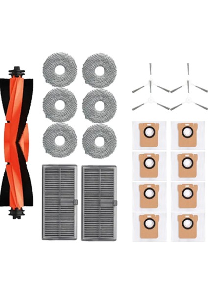 Xiaomi Mijia M30S D103CN Robot Süpürge Ana Yan Fırça Hepa Filtre Paspas Bezi Toz Torbası Aksesuarları (Yurt Dışından)