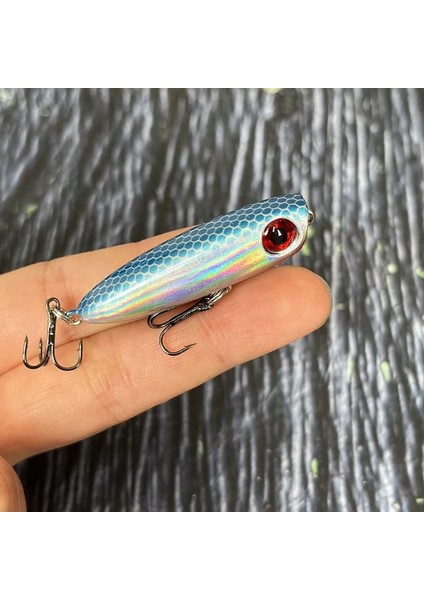 7 Adet Zıpır Rapala Olta Yem Seti - 4.8cm - 3.8gr Bilyalı 3D Göz Karbon Çelik Iğne 7 Farklı Renk