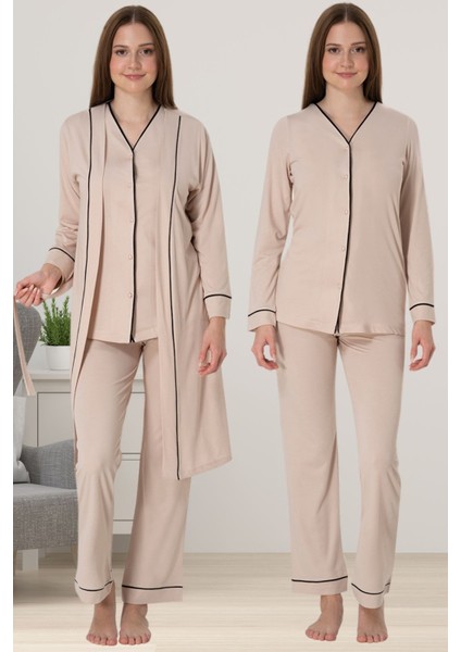 Sabahlıklı Hamile Lohusa Pijama Takımı