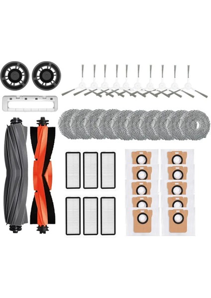 Dreame L20 Ultra Robot Süpürge Aksesuarları Kauçuk Paspas Bezleri Hepa Filtreleri Toz Torbası Yedek Parçaları (Yurt Dışından)