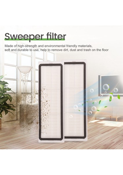 Xiaomi 1c 1 C Süpürge Robot Vakum Mop Mijia C1 Aksesuarları Için Yan Fırça + Hepa Filtre + Paspas Bezi (15 Adet) (Yurt Dışından)