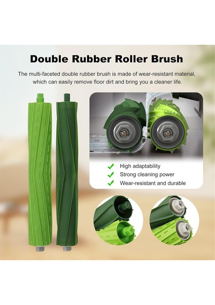Irobot Roomba Combo J7/j7+ J7 Plus/j9/j9+ J9 Plus Robot Süpürge Aksesuarları, Silindir Fırçalar, Paspas Pedleri, Toz Torbaları (Yurt Dışından)
