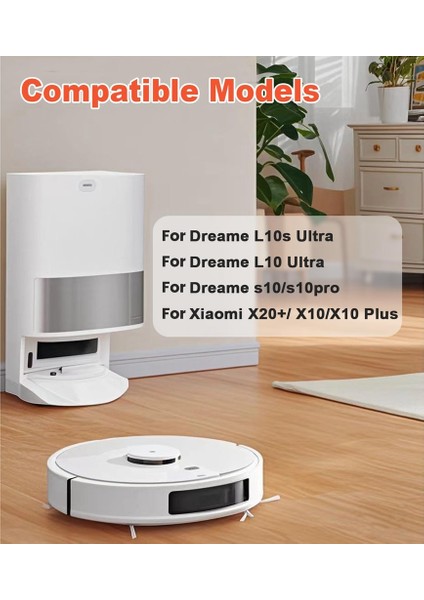 Xiaomi X20+/X10+/DREAME L10S ULTRA/L10 ULTRA/L10 Prime Robot Vakum Süpürge Ana Yan Fırça Hepa Filtre Paspas Çantaları (Yurt Dışından)
