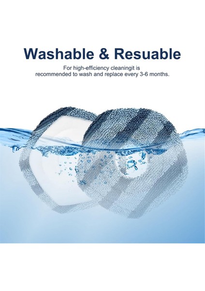 Eufy X10 Pro Omni X8/X8PRO X9 Pro Robot Süpürge Için Paspas Bezleri Yumuşak Paspas Pedleri Yedek (Yurt Dışından) fiyatları