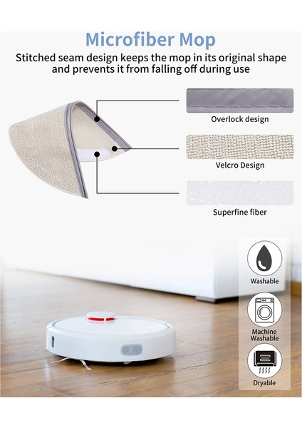 Yedek Parçalar Ana Fırça Yan Fırça Hepa Filtreleri Roborock S5 S5MAX S6 Elektrikli Süpürge Aksesuarları ile Uyumlu (Yurt Dışından)