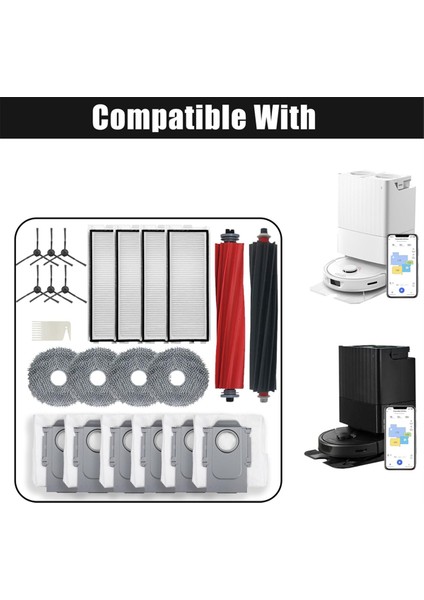 Roborock Qrevo Master Için Yedek Parçalar, Qrevo Master Robot Süpürge Aksesuarları Seti, Fırça Rulo Filtre Paspas Pedi (Yurt Dışından) fiyatları