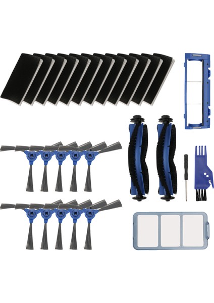 28 Pack Yedek Parçalar Eufy Robovac 11S 12 30C 15T 15C 35C Robotik Vakum Süpürge 12 Filtre (Yurt Dışından)