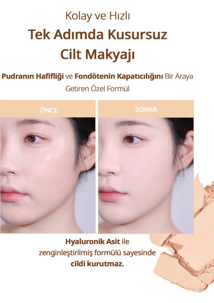 Hafif Yapılı, Pürüzsüz Mat Bitişli Pudra Fondöten CLIO Kill Cover Powder Foundation (21C Lingerie) fiyatları