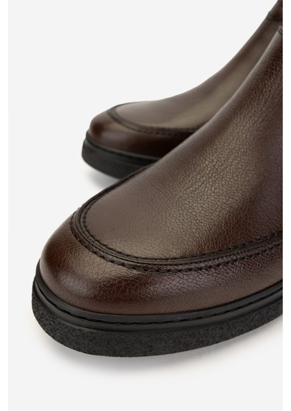 Erkek Deri Kahverengi Casual Bot 01 2076 Erk Bot SK24-25 Kahve modelleri