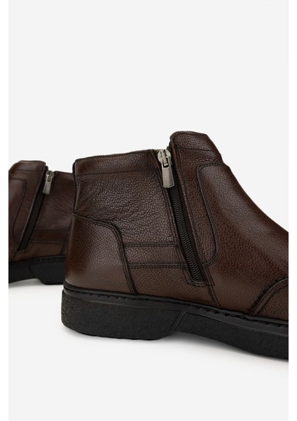 Erkek Deri Kahverengi Casual Bot 01 2076 Erk Bot SK24-25 Kahve fırsatları