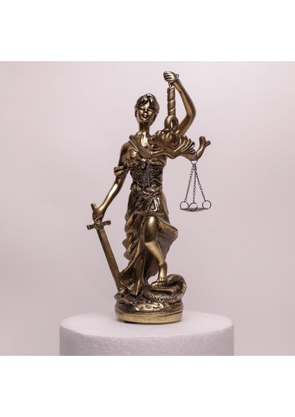 Özel Tasarım Adalet Biblo Themis Biblo Heykel 22 cm Ev Dekor