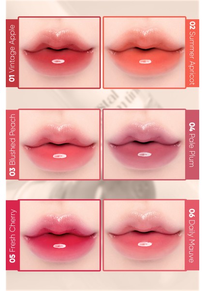 Yapışkanlık Hissi Vermeyen Yoğun Işıltılı Tint CLIO Crystal Glam Tint (13 Koshort Pearl Coral) fırsatları