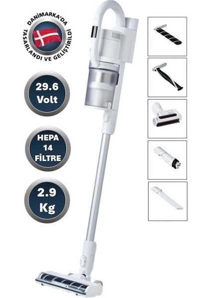 S1 ALLERGY HEPA 14 FİLTRELİ DİKEY ŞARJLI SÜPÜRGE